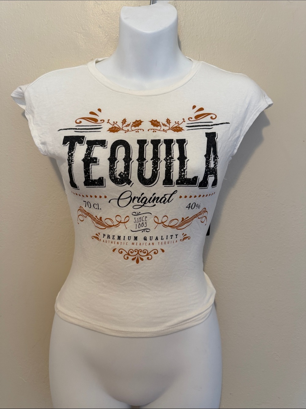 White 'Tequila Original' Graphic Tee - Women's Top